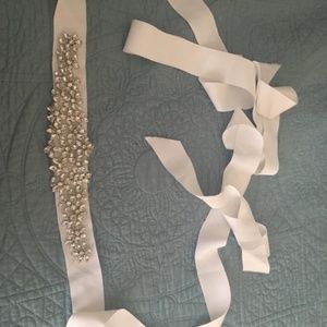Rhinestone wedding belt/sash